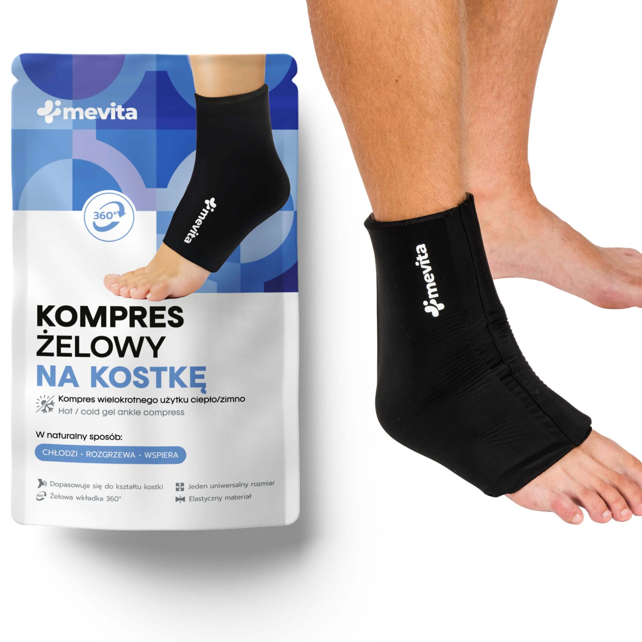 KOMPRES ŻELOWY CIEPŁO ZIMNO NA KOSTKĘ